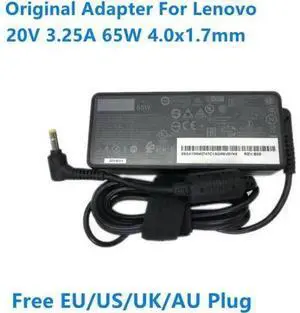 20V 3.25A 65W AC Adapter for Lenovo ADLX65NCC3A ADLX65NDC3A ADLX65NLC3A, 4.0x1.7mm Yellow Tip Laptop Power Supply Charger 20V 3.25A 65W AC Adapter for Lenovo ADLX65NCC3A ADLX65NDC3A ADLX65NLC3A, 4.0x1.7mm Yellow Tip Laptop Power Supply Charger