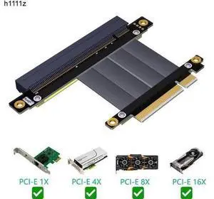 PCIe X8 to X16 Mining Riser Extension Cable, Gold-Plated PCI Express Slot Extender Adapter for BTC GPU Mining Rig PCIe X8 to X16 Mining Riser Extension Cable, Gold-Plated PCI Express Slot Extender Adapter for BTC GPU Mining Rig