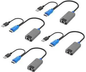 MT-VIKI 4-Pack USB HDMI over RJ45 Extender Dongles, Compatible with MT-VIKI CAT6 KVM Switches (1708MS-IP / 1708MS), Extend KVM Console to Servers Up to 230ft (70m) MT-VIKI 4-Pack USB HDMI over RJ45 Extender Dongles, Compatible with MT-VIKI CAT6 KVM Switches (1708MS-IP / 1708MS), Extend KVM Console to Servers Up to 230ft (70m)
