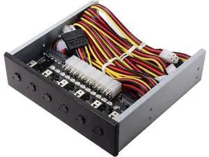 6 Ports HDD SSD Intelligent Power Control System, Independent Hard Drive Power Switch Module Fits Standard 5.25-inch CD-ROM Bay for Desktop PC Multi-Drive Management 6 Ports HDD SSD Intelligent Power Control System, Independent Hard Drive Power Switch Module Fits Standard 5.25-inch CD-ROM Bay for Desktop PC Multi-Drive Management