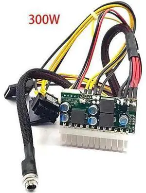 DC-ATX-300W Pico PSU Inline Power Module, 12V Input 300W Mini DC to ATX Converter Board DC-ATX-300W Pico PSU Inline Power Module, 12V Input 300W Mini DC to ATX Converter Board