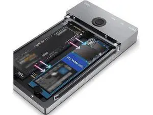 Dual-Bay M.2 NVMe SSD Docking Station with Offline Clone Duplicator, 10Gbps USB-C & USB-A Interface, M-Key NVMe Enclosure Supports 2230/2242/2260/2280 SSDs Up to 8TB Per Slot Dual-Bay M.2 NVMe SSD Docking Station with Offline Clone Duplicator, 10Gbps USB-C & USB-A Interface, M-Key NVMe Enclosure Supports 2230/2242/2260/2280 SSDs Up to 8TB Per Slot
