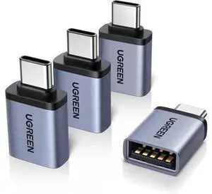 4 Pack UGREEN USB-C to USB 3.2 Adapter, 10Gbps Type-C Male to USB-A Female Converter, Compatible with MacBook, iMac, iPhone 17/16/15, iPad, Thunderbolt 4, Samsung Galaxy 4 Pack UGREEN USB-C to USB 3.2 Adapter, 10Gbps Type-C Male to USB-A Female Converter, Compatible with MacBook, iMac, iPhone 17/16/15, iPad, Thunderbolt 4, Samsung Galaxy