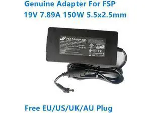 150W 19V 7.89A AC DC Power Adapter FSP150-ABBN3, 5.5x2.5mm DC Tip Charger Compatible with CYBERPOWER TRACER III 15 Mechanical NFSV1511 Gaming Laptop Power Supply 150W 19V 7.89A AC DC Power Adapter FSP150-ABBN3, 5.5x2.5mm DC Tip Charger Compatible with CYBERPOWER TRACER III 15 Mechanical NFSV1511 Gaming Laptop Power Supply