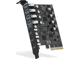 PCIe USB 3.2 Gen 2 Expansion Card, 8-Port PCI Express Adapter with 4 USB-A & 4 USB-C 3.2 Ports, Super Speed 10Gbps PCI-E USB Hub Controller for Desktop PC, Supports Windows 11/10/8/7/XP/Vista PCIe USB 3.2 Gen 2 Expansion Card, 8-Port PCI Express Adapter with 4 USB-A & 4 USB-C 3.2 Ports, Super Speed 10Gbps PCI-E USB Hub Controller for Desktop PC, Supports Windows 11/10/8/7/XP/Vista