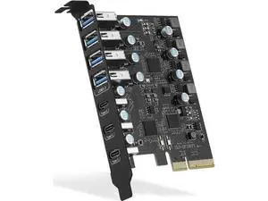 10Gbps PCIe USB 3.2 Expansion Card, 8-Port PCI Express Adapter with 4 USB-A & 4 USB-C 3.2 Ports, Desktop PCI-E Add-On Card Supports Windows 7/8/10/XP & Mac OS 10.8.2 and Above 10Gbps PCIe USB 3.2 Expansion Card, 8-Port PCI Express Adapter with 4 USB-A & 4 USB-C 3.2 Ports, Desktop PCI-E Add-On Card Supports Windows 7/8/10/XP & Mac OS 10.8.2 and Above
