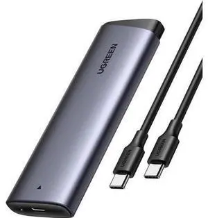 UGREEN M.2 NVMe SSD Enclosure, USB 3.2 Gen 2 10Gbps External SSD Reader Adapter, Supports M-Key & B+M Key NVMe SSD, Compatible with 2230/2242/2260/2280, UASP & TRIM Supported UGREEN M.2 NVMe SSD Enclosure, USB 3.2 Gen 2 10Gbps External SSD Reader Adapter, Supports M-Key & B+M Key NVMe SSD, Compatible with 2230/2242/2260/2280, UASP & TRIM Supported