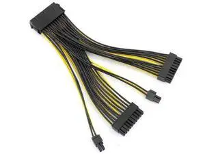10PCS 20cm 18AWG 20+4 Pin Dual PSU ATX 24Pin Splitter Cable, Mining Rig Dual Power Supply Adapter Cable 10PCS 20cm 18AWG 20+4 Pin Dual PSU ATX 24Pin Splitter Cable, Mining Rig Dual Power Supply Adapter Cable