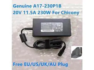 Original New Chicony 230W AC Charger A17-230P1B, 20V 11.5A USB-Tip Power Adapter for MSI GE76 Raider 10UG RTX3070 Gaming Laptop Original New Chicony 230W AC Charger A17-230P1B, 20V 11.5A USB-Tip Power Adapter for MSI GE76 Raider 10UG RTX3070 Gaming Laptop