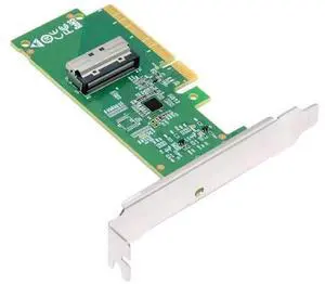 PCIe 5.0 x8 to MCIO 8i SFF-TA-1016 VROC Adapter Card, Mini Cool Edge IO Converter for Motherboard NVMe SSD & GPU Expansion PCIe 5.0 x8 to MCIO 8i SFF-TA-1016 VROC Adapter Card, Mini Cool Edge IO Converter for Motherboard NVMe SSD & GPU Expansion