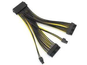 10 Pack 20cm 18AWG 20+4 Pin Dual PSU ATX 24Pin Splitter Cable, Dual Power Supply Adapter Cord for Mining Rig 10 Pack 20cm 18AWG 20+4 Pin Dual PSU ATX 24Pin Splitter Cable, Dual Power Supply Adapter Cord for Mining Rig