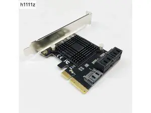 Add On Cards PCIE SATA Controller PCI-E SATA Hub/Card PCIE to SATA 3.0 Card 5-Ports SATA3 SSD PCI Express X4 Gen3 Adapter Add On Cards PCIE SATA Controller PCI-E SATA Hub/Card PCIE to SATA 3.0 Card 5-Ports SATA3 SSD PCI Express X4 Gen3 Adapter