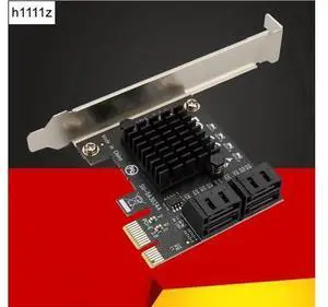 Chi a Mining Riser PCIe to 4 Port SATA 3.0 6Gb SSD Adapter PCI-e PCI Express Gen3 x1 SATA Controller Expansion Card Add On Cards Chi a Mining Riser PCIe to 4 Port SATA 3.0 6Gb SSD Adapter PCI-e PCI Express Gen3 x1 SATA Controller Expansion Card Add On Cards