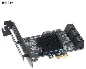 Chi a Mining Riser PCIE SATA Card 8 Port 6Gb SATA3.0 Adapter PCI Express X1 SATA Expansion Card PCI-E to SATA Controller ASM1064 Chi a Mining Riser PCIE SATA Card 8 Port 6Gb SATA3.0 Adapter PCI Express X1 SATA Expansion Card PCI-E to SATA Controller ASM1064