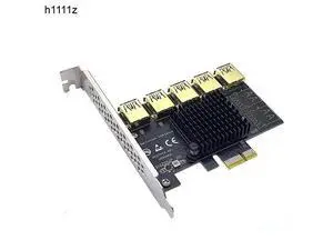 PCI Express Multiplier Riser Card PCIE 1 To 5 Ports USB 3.0 Hub Express 1X 4X 8X 16X Extender Riser For Video Card Miner Mining PCI Express Multiplier Riser Card PCIE 1 To 5 Ports USB 3.0 Hub Express 1X 4X 8X 16X Extender Riser For Video Card Miner Mining