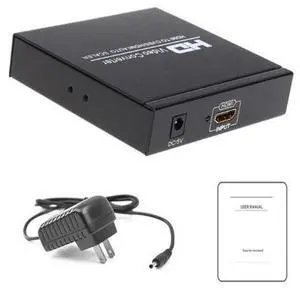 HDMI to HDMI + AV Converter 1080P HDMI to 3RCA CVBS AV Composite Video Audio Scaler Adapter for Monitor TV Projector Camera(With US Plug) HDMI to HDMI + AV Converter 1080P HDMI to 3RCA CVBS AV Composite Video Audio Scaler Adapter for Monitor TV Projector Camera(With US Plug)