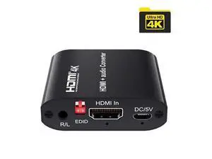 4K HDMI Audio Extractor Splitter HDMI Coaxial Audio Converter HDMI to HDMI Digital Audio for PS4 HDTV Monitor 4K HDMI Audio Extractor Splitter HDMI Coaxial Audio Converter HDMI to HDMI Digital Audio for PS4 HDTV Monitor