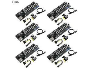 PCIE Riser 009S Plus USB3.0 Riser for Video Card Riser PCI Express x16 Extender Adapter Card SATA 15pin to 6pin Power for Mining PCIE Riser 009S Plus USB3.0 Riser for Video Card Riser PCI Express x16 Extender Adapter Card SATA 15pin to 6pin Power for Mining