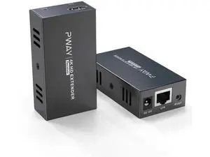 4K@60Hz HDMI Extender Over Cat5e/Cat6/Cat7 Ethernet Cable, Max 330FT Transmission, PoE & EDID Function, TX+RX Transmitter Receiver Kit 4K@60Hz HDMI Extender Over Cat5e/Cat6/Cat7 Ethernet Cable, Max 330FT Transmission, PoE & EDID Function, TX+RX Transmitter Receiver Kit