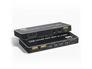 2 Port USB-C KVM Switch 4K@60Hz, Type-C to HDMI 2.0 KVM Switcher with 100W PD, 3 USB Ports for 2 Laptops Share 1 Monitor, Controller & 2 USB-C Cables Included 2 Port USB-C KVM Switch 4K@60Hz, Type-C to HDMI 2.0 KVM Switcher with 100W PD, 3 USB Ports for 2 Laptops Share 1 Monitor, Controller & 2 USB-C Cables Included