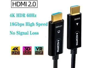 HDMI Cable 2.0 Optical Fiber HDMI 4k 60HZ 15M Cable HDMI Support 4K 3D for HDR TV LCD Laptop PS3 Projector Computer(15M,50ft) HDMI Cable 2.0 Optical Fiber HDMI 4k 60HZ 15M Cable HDMI Support 4K 3D for HDR TV LCD Laptop PS3 Projector Computer(15M,50ft)