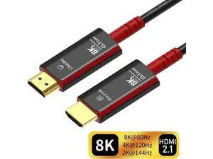 3.3Ft Black & Red CL3 Rated Fiber Optic Ultra High Speed HDMI 2.1 Cable, 48Gbps Supports 8K@60Hz 4K@120Hz Dynamic HDR10 eARC for PS5 Xbox Apple TV LG Samsung Sony TV 3.3Ft Black & Red CL3 Rated Fiber Optic Ultra High Speed HDMI 2.1 Cable, 48Gbps Supports 8K@60Hz 4K@120Hz Dynamic HDR10 eARC for PS5 Xbox Apple TV LG Samsung Sony TV