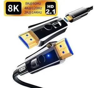 Long-in-wall Certified Premium Ultra High Speed Detachable HDMI Cable - 2.1 8K 60Hz, 4K 120Hz , 48Gbps HDR eARC HDCP2.3- 6.6 ft. / 2m Long-in-wall Certified Premium Ultra High Speed Detachable HDMI Cable - 2.1 8K 60Hz, 4K 120Hz , 48Gbps HDR eARC HDCP2.3- 6.6 ft. / 2m