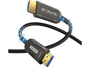 3.3FT/1M Fiber Optic HDMI 2.1 Cable, 48Gbps Ultra High Speed Cord Supports 8K@60Hz(7680×4320), 4K@120Hz, eARC HDR10 HDCP 2.2/2.3 3D for Xbox PS5 Apple TV PC 3.3FT/1M Fiber Optic HDMI 2.1 Cable, 48Gbps Ultra High Speed Cord Supports 8K@60Hz(7680×4320), 4K@120Hz, eARC HDR10 HDCP 2.2/2.3 3D for Xbox PS5 Apple TV PC