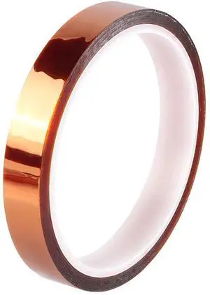 High-Temperature Polyimide Tape with Silicone Adhesive - 1/8'', 1/4'', 1/2'', 1'' Multi-Size Bundle for Masking, Soldering, Electronics High-Temperature Polyimide Tape with Silicone Adhesive - 1/8'', 1/4'', 1/2'', 1'' Multi-Size Bundle for Masking, Soldering, Electronics