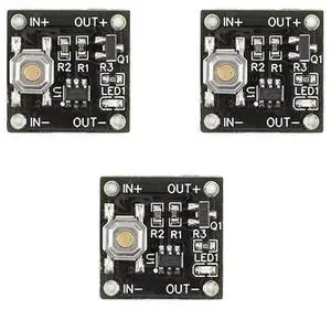 3PCS Single Bond Button Bistable Switch Module 2.2-5V 0.5uA Continuous Load 2A Low Power Micro One Key Switch YR-1006 3PCS Single Bond Button Bistable Switch Module 2.2-5V 0.5uA Continuous Load 2A Low Power Micro One Key Switch YR-1006