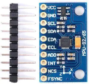 MPU9250 9-Axis 16-Bit Sensor Module with Gyroscope, Accelerometer, Magnetometer for Attitude Detection, IIC/SPI Interface MPU9250 9-Axis 16-Bit Sensor Module with Gyroscope, Accelerometer, Magnetometer for Attitude Detection, IIC/SPI Interface