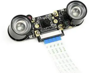 Compatible with NVIDIA Jetson Nano Camera IMX219-77IR 8-Megapixels Infrared Night Vision IR Camera Module 3280 × 2464 Resolution with IMX219 Sensor Suit for AI Projects Compatible with NVIDIA Jetson Nano Camera IMX219-77IR 8-Megapixels Infrared Night Vision IR Camera Module 3280 × 2464 Resolution with IMX219 Sensor Suit for AI Projects