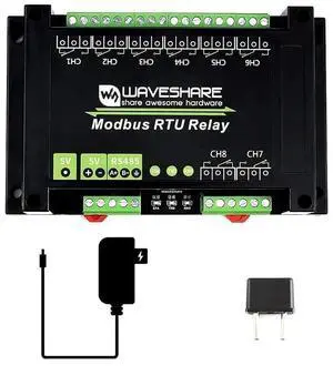 Industrial Modbus RTU 8 Channel Relay Module 5V with RS485 Interface Build-in Power Isolation, ADI Magnetical Isolation, TVS Diode Multi Isolation Protection Circuits Industrial Modbus RTU 8 Channel Relay Module 5V with RS485 Interface Build-in Power Isolation, ADI Magnetical Isolation, TVS Diode Multi Isolation Protection Circuits