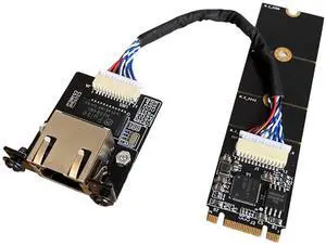 i226-V Gigabit 2.5G Ethernet Server NIC Card - M.2 Interface for Enhanced Network Speeds,Support X1 X86 SBC, 10/100/1000/2500 Mbps RJ45 LAN (M.2 B + M Key,15CM) i226-V Gigabit 2.5G Ethernet Server NIC Card - M.2 Interface for Enhanced Network Speeds,Support X1 X86 SBC, 10/100/1000/2500 Mbps RJ45 LAN (M.2 B + M Key,15CM)