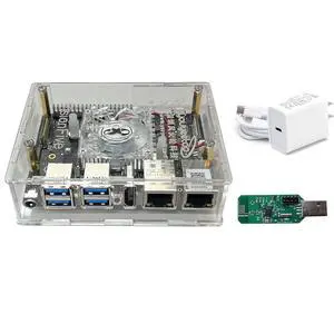 VisionFive2 Ver. 1.3B RISC-V Single Board Computer, 4GB RAM with WiFi 6 USB Dongle, PD Power, Acrylic Case, Fan Cooler - RISC-V Development SBC Mainboard Motherboad Support NAS Openwrt VisionFive2 Ver. 1.3B RISC-V Single Board Computer, 4GB RAM with WiFi 6 USB Dongle, PD Power, Acrylic Case, Fan Cooler - RISC-V Development SBC Mainboard Motherboad Support NAS Openwrt