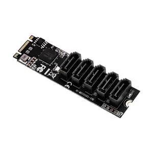 M.2 B+M Key Adapter Card Non-RAID SATA III 6GB/s for X1 X86 SBC Desktop PC Support SSD and HDD JMB585 Chipset M.2 B+M Key Adapter Card Non-RAID SATA III 6GB/s for X1 X86 SBC Desktop PC Support SSD and HDD JMB585 Chipset