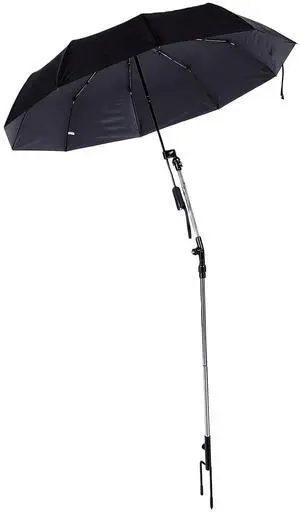 Portable Beach Umbrella 10 Ribs UPF 50+ | 180° Adjustable Sun Shade with Ground Insert for Camping Fishing Trip Portable Beach Umbrella 10 Ribs UPF 50+ | 180° Adjustable Sun Shade with Ground Insert for Camping Fishing Trip