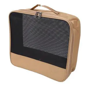 Portable Camping Organizer Box, Breathable 1000D Oxford Cloth | Heavy Duty Gear Storage Bag for Outdoor Kitchen Travel, Large Capacity with Handle, Black (Khaki) Portable Camping Organizer Box, Breathable 1000D Oxford Cloth | Heavy Duty Gear Storage Bag for Outdoor Kitchen Travel, Large Capacity with Handle, Black (Khaki)