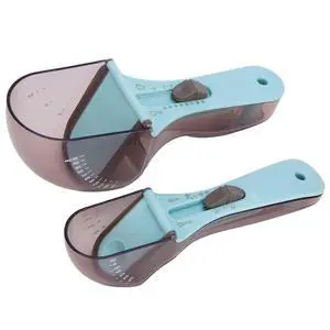 Multifunctional Adjustable Measuring Scoop | 30ml 130ml Capacity With Silicone Scraper For Baking Multifunctional Adjustable Measuring Scoop | 30ml 130ml Capacity With Silicone Scraper For Baking