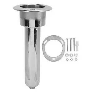2 in 1 Boat Fishing Rod Cup Holder, Stainless Steel Fishing Rod Holder for Boats, Outrigger Cup Holder for Fishing Rod Holder, 0 Degree/15 Degree/30 Degree 2 in 1 Boat Fishing Rod Cup Holder, Stainless Steel Fishing Rod Holder for Boats, Outrigger Cup Holder for Fishing Rod Holder, 0 Degree/15 Degree/30 Degree