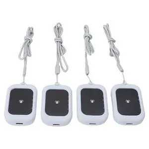 Restaurant Pager System with 4 Guest Pagers, 800M Long Range Wireless Queue Buzzer with Vibration Light Alert, Restaurant Beeper System for Food Truck Cafe Counter Service (Grey) Restaurant Pager System with 4 Guest Pagers, 800M Long Range Wireless Queue Buzzer with Vibration Light Alert, Restaurant Beeper System for Food Truck Cafe Counter Service (Grey)