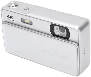 4K Digital Camera - 64MP Retro Sliding Camera with 2.8 Inch Screen, Compact Pockets Cameras for Vlogging and Travel Record (Silver) 4K Digital Camera - 64MP Retro Sliding Camera with 2.8 Inch Screen, Compact Pockets Cameras for Vlogging and Travel Record (Silver)