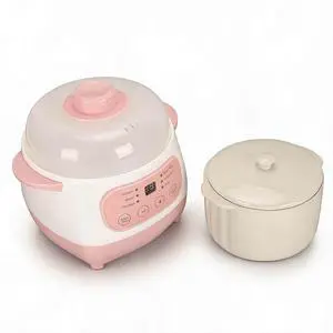 1L Electric Stew Pot, Smart Ceramic Soup Porridge Cooker, Mini Slow Cooker Anti Dry Burn Safe, Multifunction Electric Ceramic Cooker (US Plug 110V), BEWINNERV74A1GNU2X-12 1L Electric Stew Pot, Smart Ceramic Soup Porridge Cooker, Mini Slow Cooker Anti Dry Burn Safe, Multifunction Electric Ceramic Cooker (US Plug 110V), BEWINNERV74A1GNU2X-12