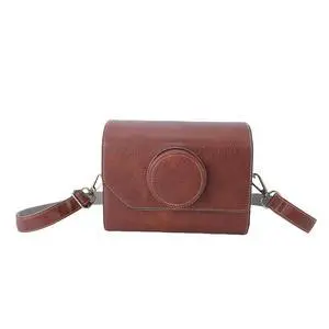 Vintage Leather Camera Bag Women Stylish Crossbody Bag with Removable Dividers for Travel Photography Flattering Beach Vacations PU Leather Size 8.7 X 6.7 X 5.1in Vintage Leather Camera Bag Women Stylish Crossbody Bag with Removable Dividers for Travel Photography Flattering Beach Vacations PU Leather Size 8.7 X 6.7 X 5.1in