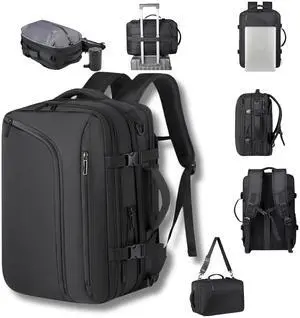 Vacuum Travel Backpack with Pump, 12.6x18.1x6.3in, 36-55L Expandable Air Compression System, Laptop proof Water Work backpack, Casual Daypack. Vacuum Travel Backpack with Pump, 12.6x18.1x6.3in, 36-55L Expandable Air Compression System, Laptop proof Water Work backpack, Casual Daypack.