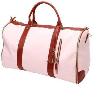 PU Leather Garment Duffel Bag | CarryOn Suit Carrier for Business Travel with Shoulder Strap, Large Capacity Overnight Bag for Men Women (Cream White) PU Leather Garment Duffel Bag | CarryOn Suit Carrier for Business Travel with Shoulder Strap, Large Capacity Overnight Bag for Men Women (Cream White)
