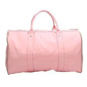 PU Leather Garment Duffel Bag | CarryOn Suit Carrier for Business Travel with Shoulder Strap, Large Capacity Overnight Bag for Men Women (Pink) PU Leather Garment Duffel Bag | CarryOn Suit Carrier for Business Travel with Shoulder Strap, Large Capacity Overnight Bag for Men Women (Pink)