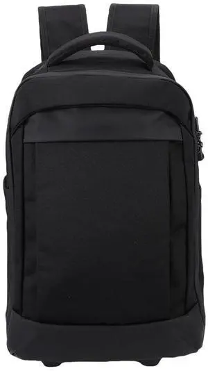Rolling Backpack, Carry on Luggage Business Bag, Overnight College .Water Proof Wheeled Laptop Backpack, Computer Bag Trolley Suitcase for Men Women Adults to Travel (Black) Rolling Backpack, Carry on Luggage Business Bag, Overnight College .Water Proof Wheeled Laptop Backpack, Computer Bag Trolley Suitcase for Men Women Adults to Travel (Black)