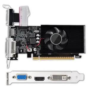 GT610 Computer Graphics Card, 2GB DDR3 64bit PCI Express X16 Graphics Card with DVI, VGA, HDMI Interface for Computer Desktop GT610 Computer Graphics Card, 2GB DDR3 64bit PCI Express X16 Graphics Card with DVI, VGA, HDMI Interface for Computer Desktop