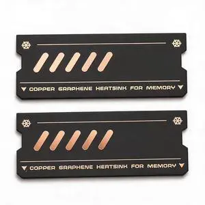 Laptop NVMe M.2 Heatsink, Graphene Laptop Memory Heatsink, Fast Conduction Stable Copper Heat Sink for DDR4 DDR5 Laptop Memory Laptop NVMe M.2 Heatsink, Graphene Laptop Memory Heatsink, Fast Conduction Stable Copper Heat Sink for DDR4 DDR5 Laptop Memory